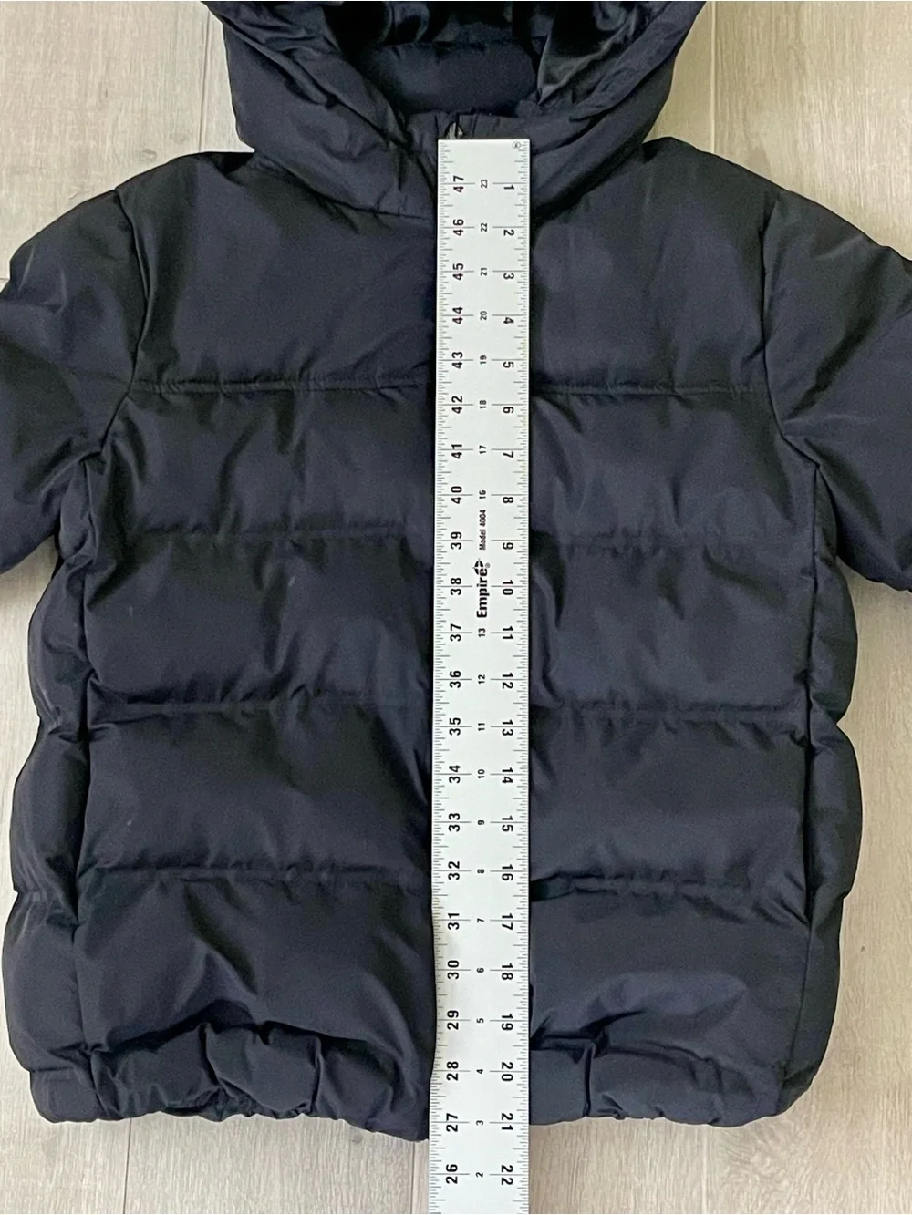 ZARA Kids Black Hooded Puffer Jacket Size 8 / 128 CM